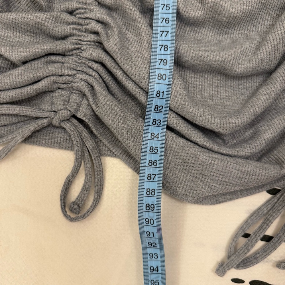 H&M Gray Ruched Mini Dress - Picture 4 of 6